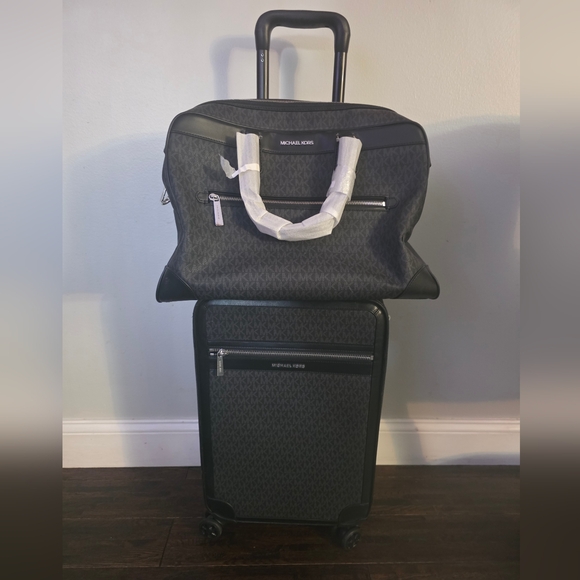 Michael Kors Handbags - Michael Kors Black Travel Suitcase And Weekender Bag Set